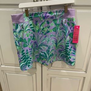 NWT Lilly Pulitzer Run Around Skort UPF 50+ Purple Iris On the Chase